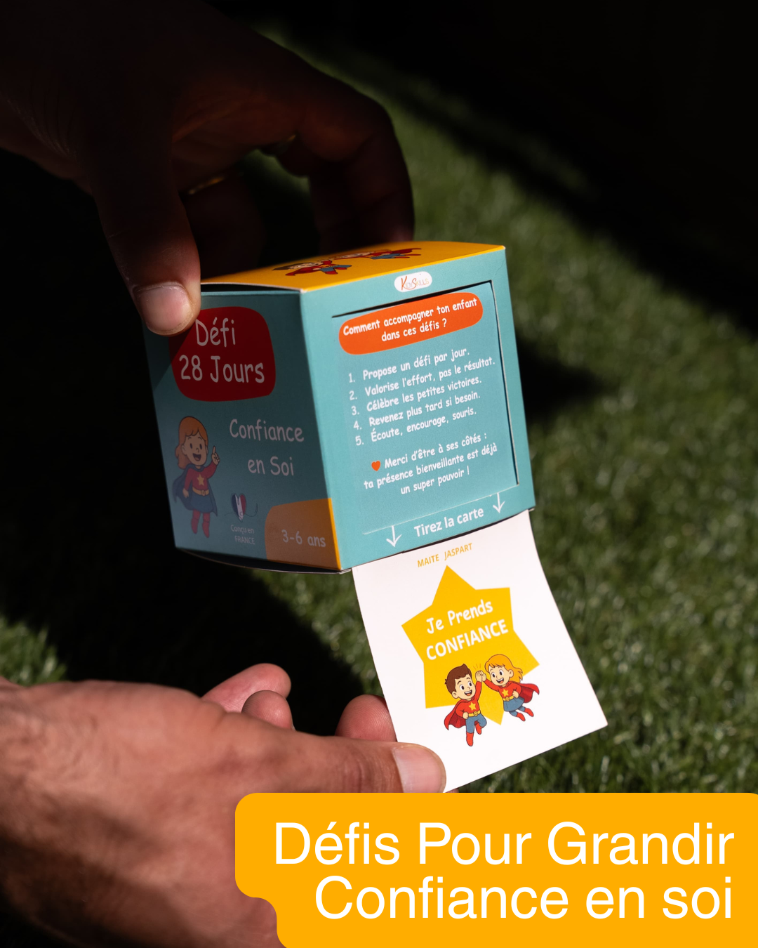 Boîte Défis pour Grandir™ – Confiance en soi (3–6 ans)