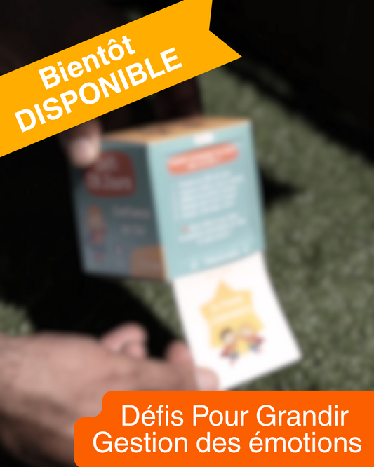 Boîte Défis pour Grandir™ – Gestion des émotions (3–6 ans) (Bientôt disponible)